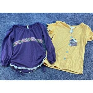 Toddler Girl's MATILDA JANE size 8 Multi-Color shirts 2 piece Lot‎